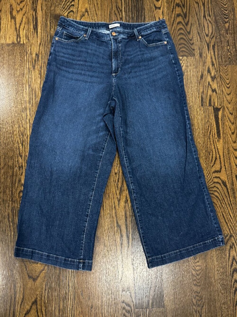 Sonoma Wide Leg Jeans Plus Size 16W Dark Blue